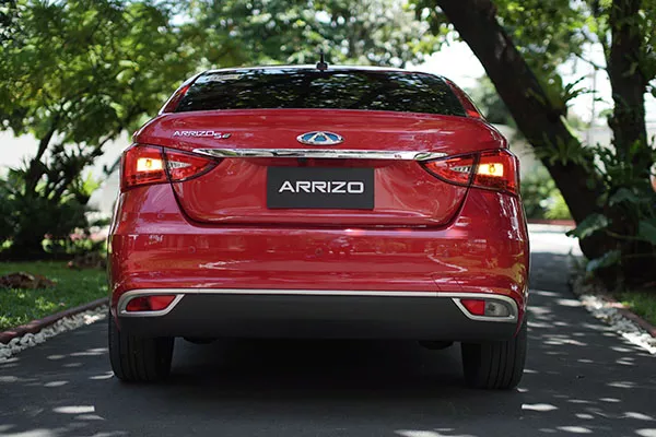 A picture of the rear of the Arrizo 5e