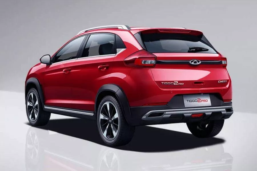 It gets sporty design elements Chery Tiggo 2 Pro rear view
