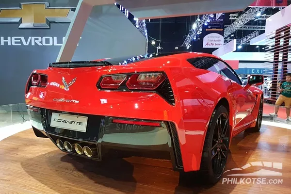 A shot of the rear of the Chevrolet Corvette 2019