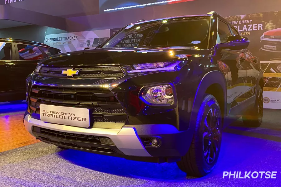 A picture of the 2022 Chevy Trailblazer at MIAS