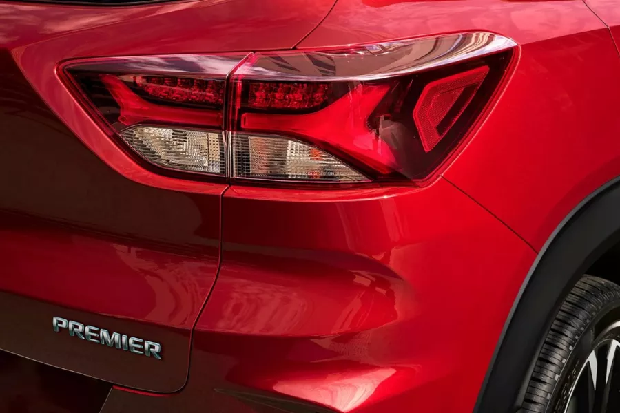 It boasts Camaro-inspired styling in a crossover form Chevrolet Trailblazer Premier badge