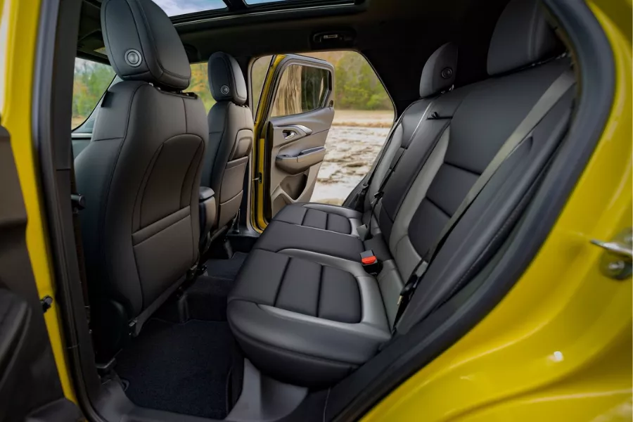 A picture of the 2024 Trailblazer's rear cabin.