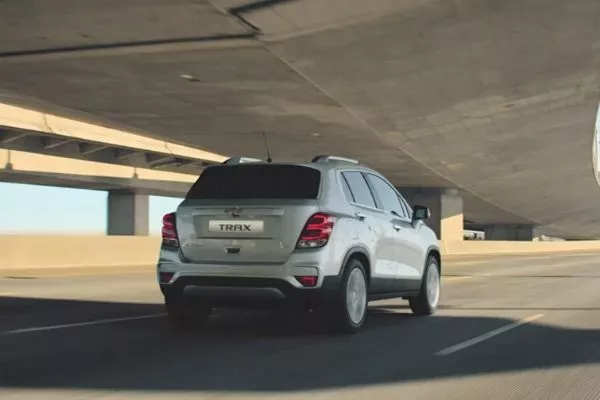 A picture of the rear of the Chevrolet Trax
