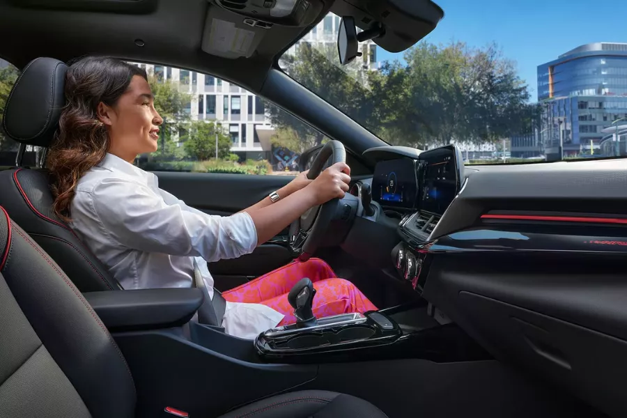 Inside the next-gen Trax A picture of the next-gen Chevy Trax interior