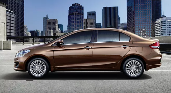 Brown Suzuki Ciaz Side View