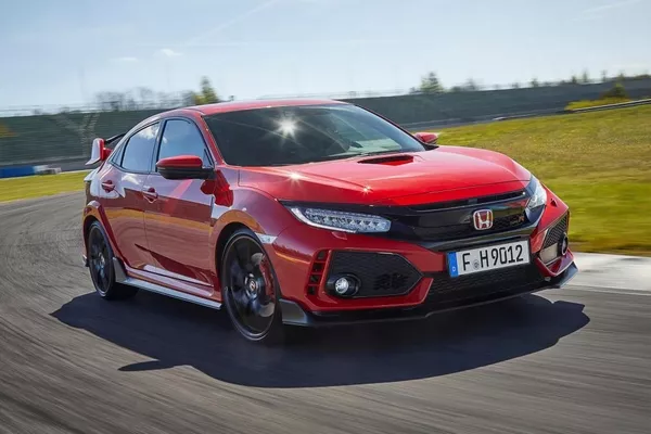 Honda Civic Type R 2018 on the road