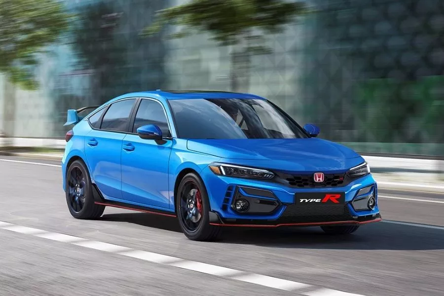 A 3D render of the 2022 Honda Civic Type R