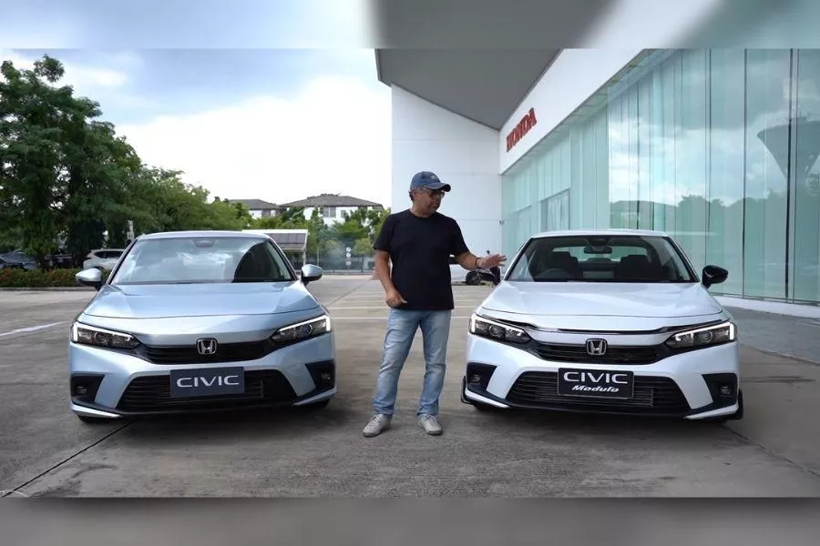 A picture of the 11th-gen Civic models for Thailand