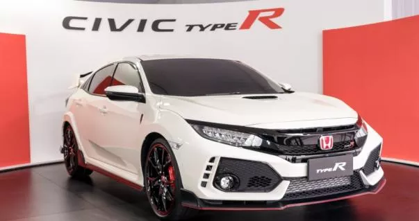 angular front of the new FK8 Honda Civic Type R 2017 