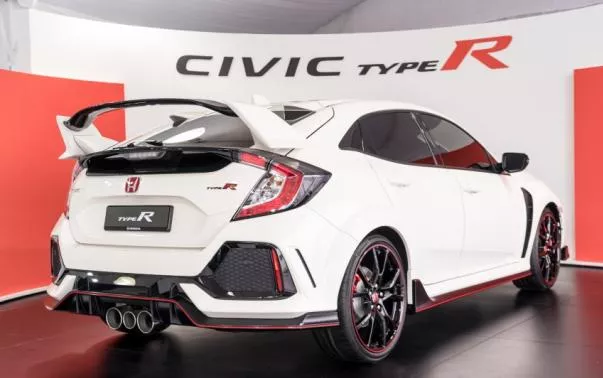 angular rear of the FK8 Honda Civic Type R 2017 
