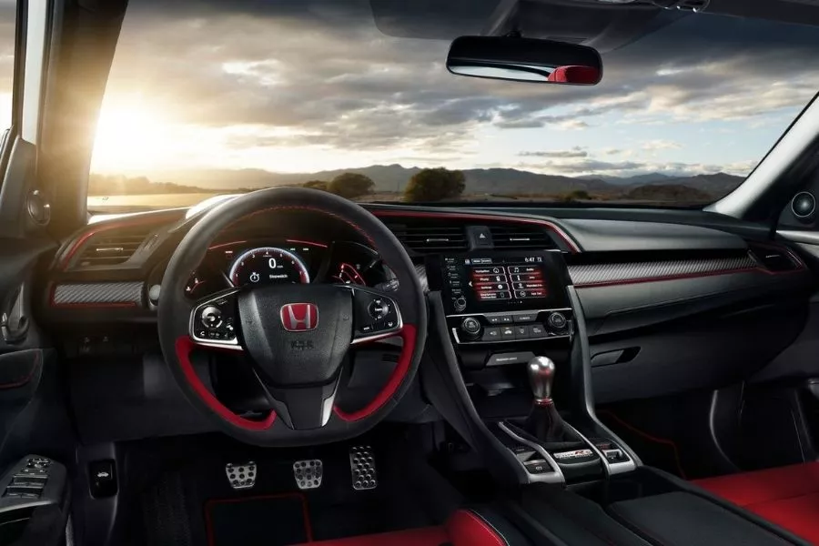 A picture of the interior of the 2021 Honda Civic Type R