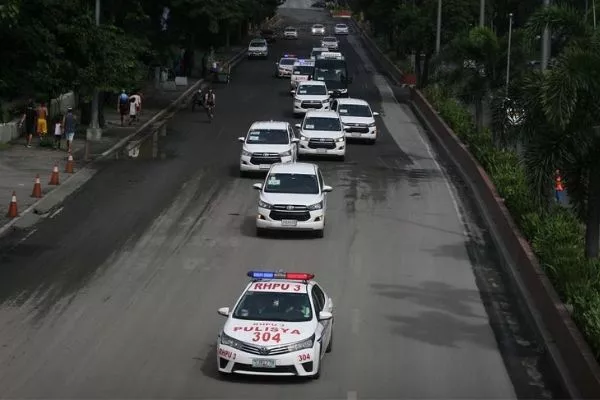 Convoys during the SEA Games 2019 can't be helped as there will be a lot of VIPs in the city during the length of the event A picture of a convoy with police escorts