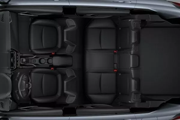 Corolla Cross cabin top view 