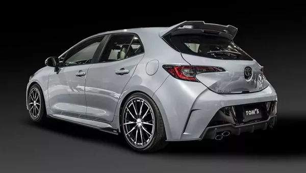 Tom's Racing Toyota Corolla Hatchback from the rear 