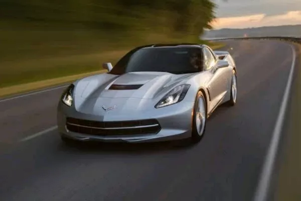 Chevrolet Corvette 2019 on the road