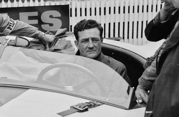 Briggs Cunningham in a car 