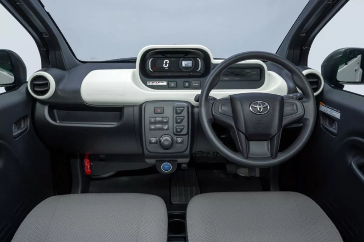 A picture of the interior of the Toyota C Pod Plus