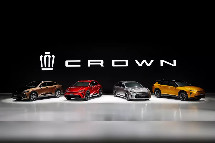 A picture of the new Toyota Crown models