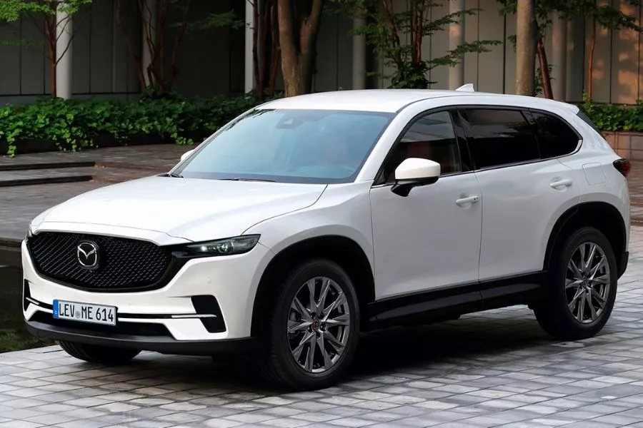 A 3D render of the upcoming next-gen Mazda CX-5