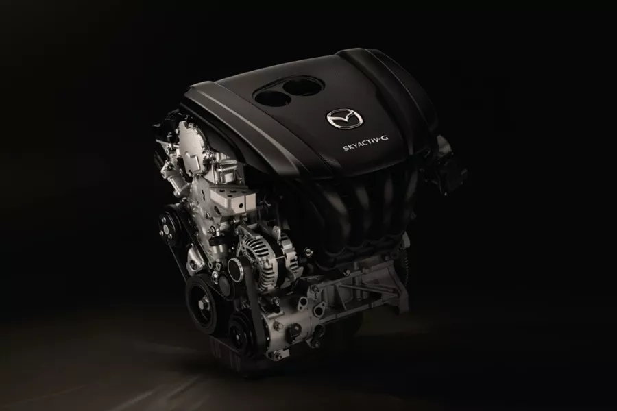 A picture of the Cx-5 Turbo's engine