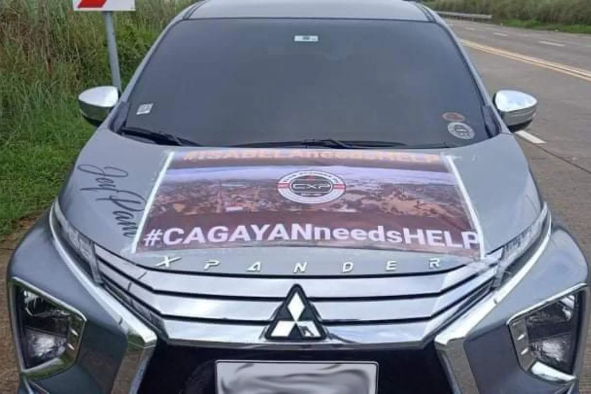 A picture of an Xpander that was used in CXP's relief mission