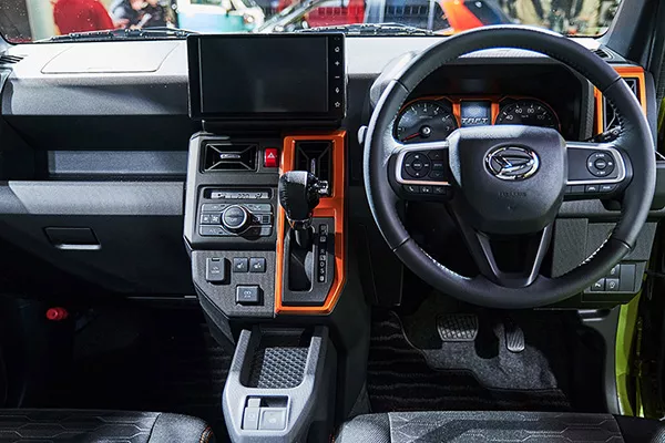 A picture of the interior of the Daihatsu Taft