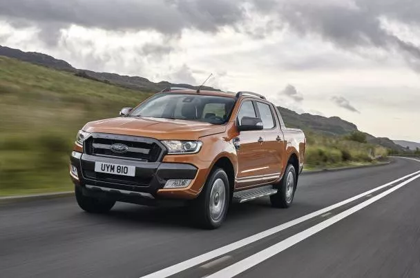 Angular front of 2019 Ford Ranger