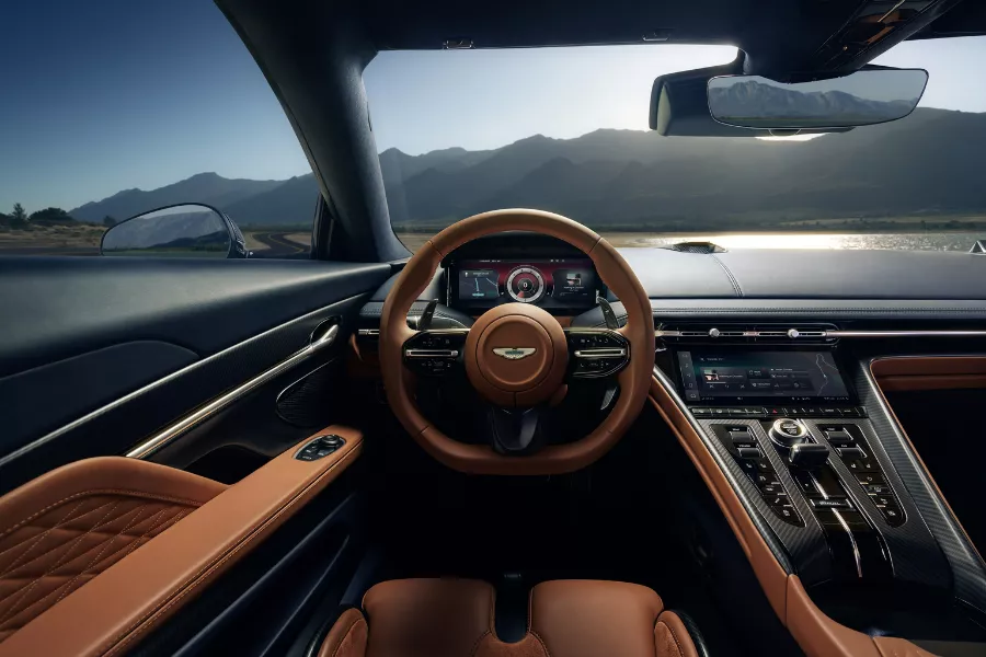 A picture of the DB12's interior.