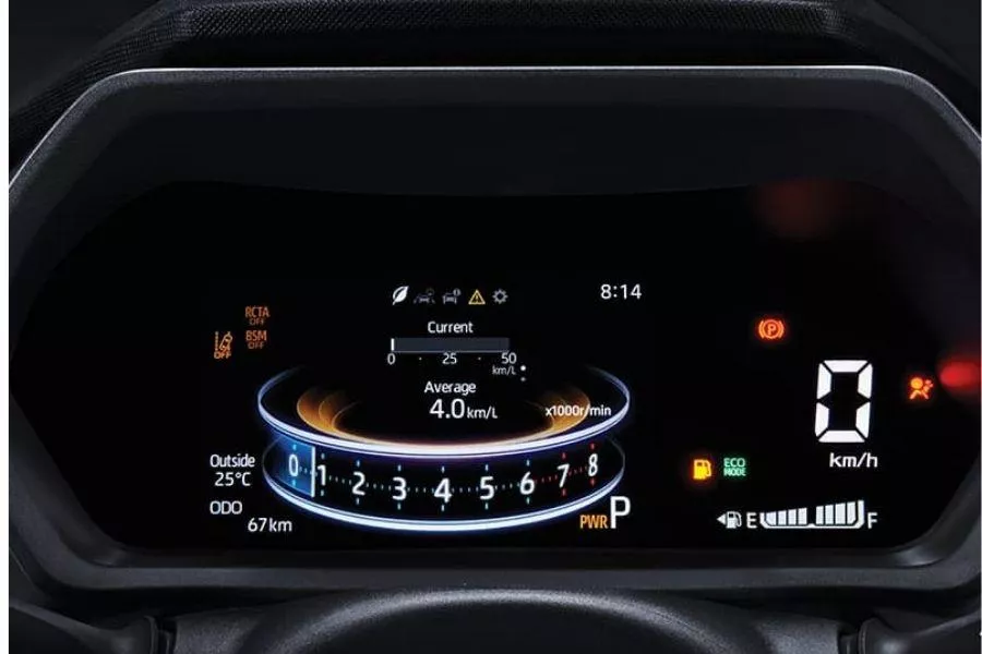 2022 Toyota Avanza instrument cluster