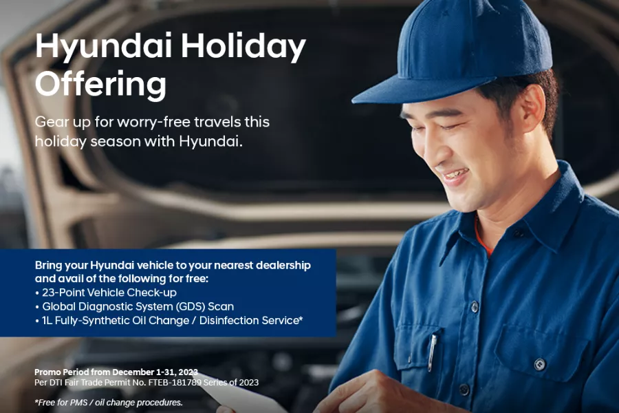 Hyundai Motor PH free 23-point car check-up