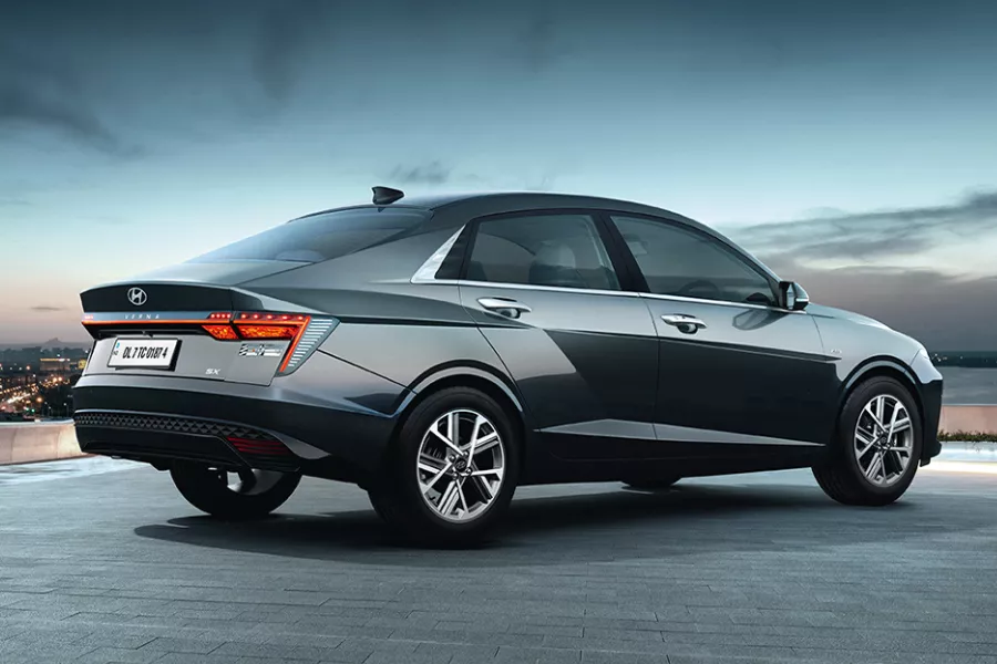 All-new 2023 Hyundai Accent rear shot