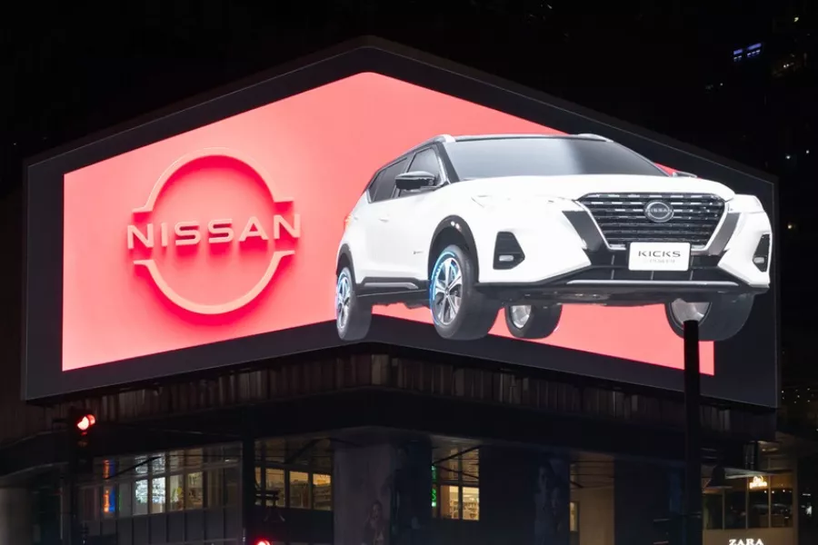 Nissan Kicks 3D billboard BGC