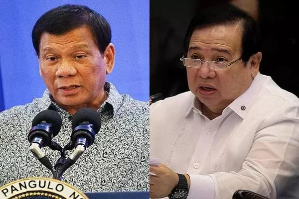 President Rodrigo Duterte and Dick Gordon