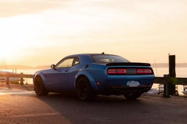 A picture of the rear of the Dodge Challenger SRT Hellcat Redeye