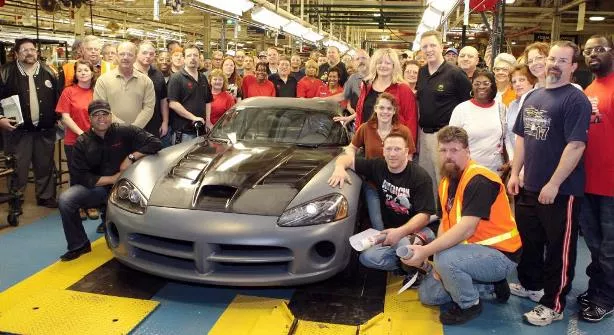 Employees in Dodge Viper plant