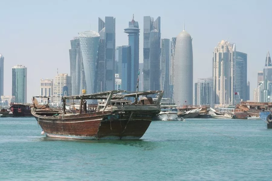 A picture of the Doha Bay