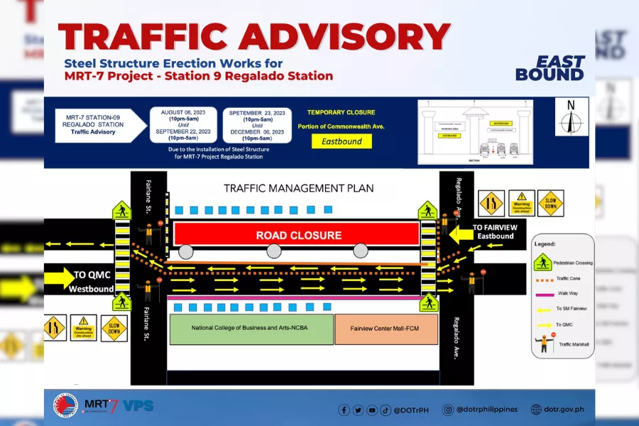 DOTr road closure advisory