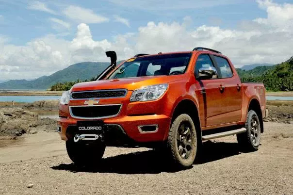 The Colorado with a P50,000 savings The Chevrolet Colorado angular front view