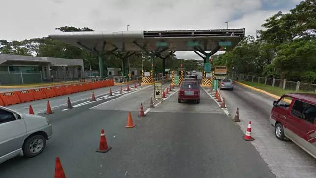 Toll Collection on an expressway in the Philippines