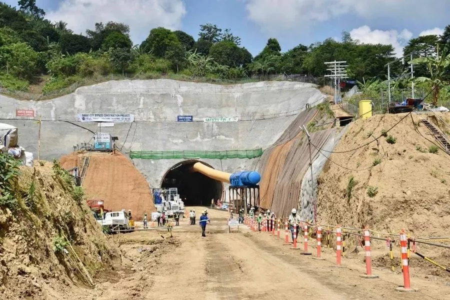 Davao City Bypass Tunnel construction