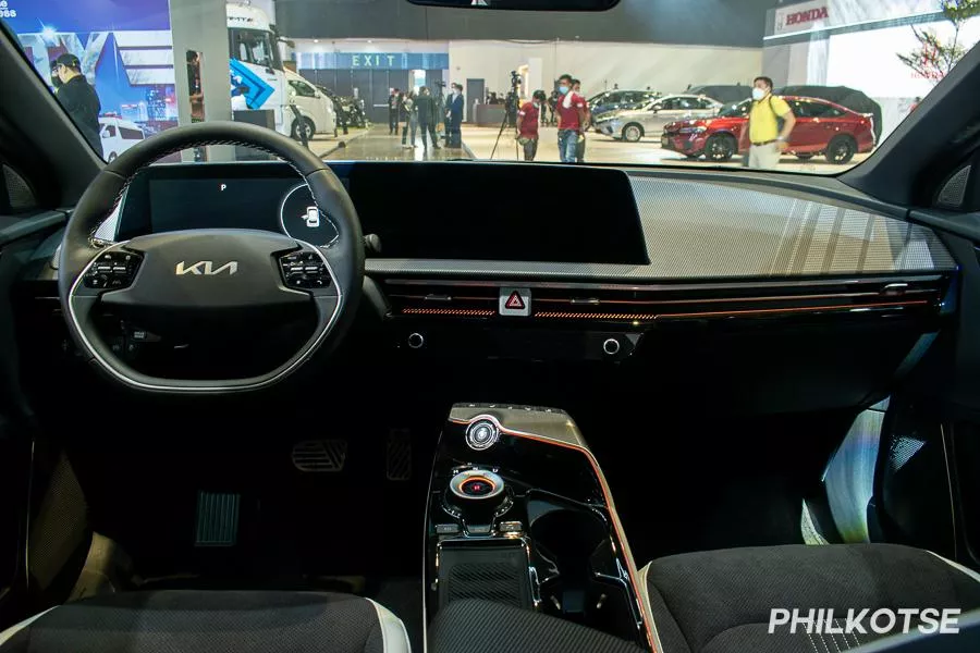 A picture of the interior of the Kia EV6
