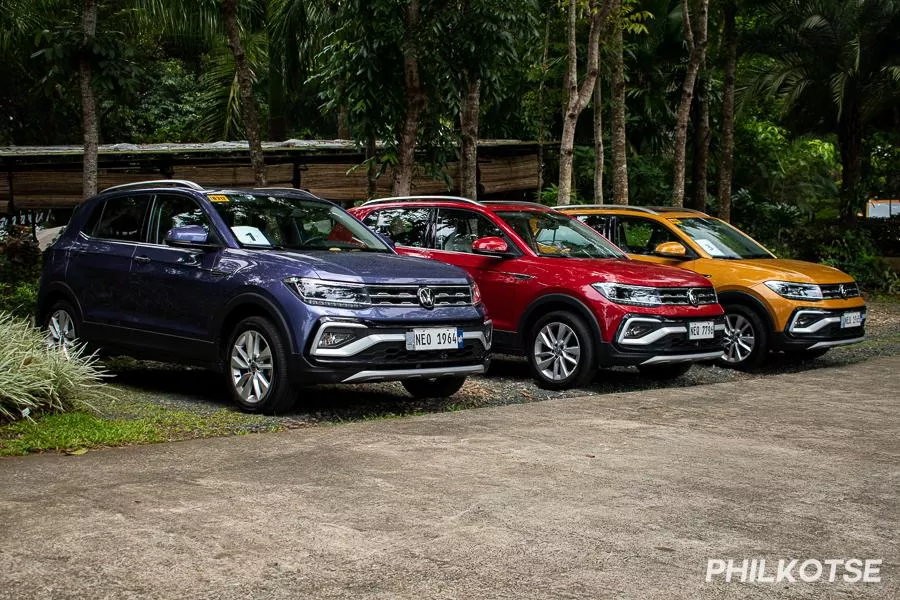 The T-Cross uses a 1.5-liter four cylinder multi-point fuel injection gasoline engine A picture of several T-Cross units at the Kap'ean Cafe in Cavite.