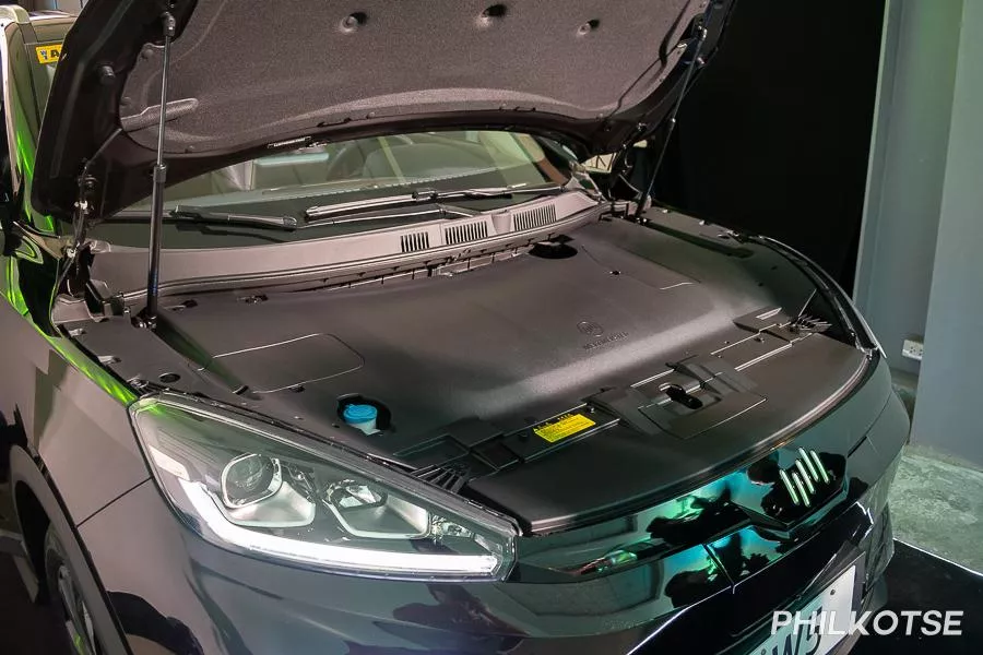 A picture of the W5 with its hood open