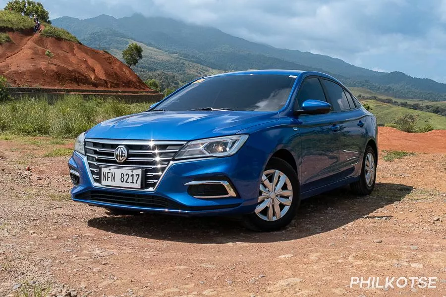 A picture of the MG 5 sedan at Bataan