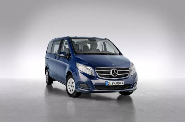 angular front of the Mercedes-Benz V-Class Limited Edition 