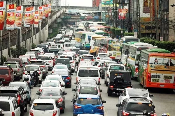 EDSA heavy traffic