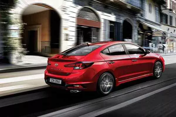 Red Hyundai Elantra Sport