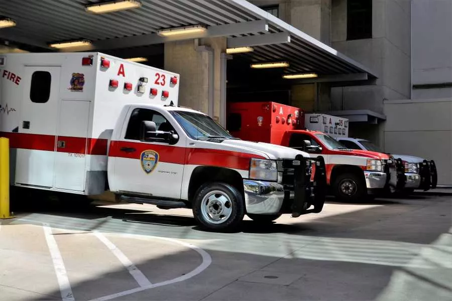 In cases where responders might not make it on time, having a car is indispensable Ambulance
