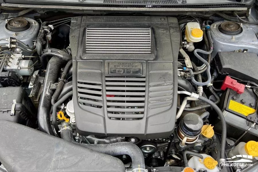 A picture of the old WRX's engine