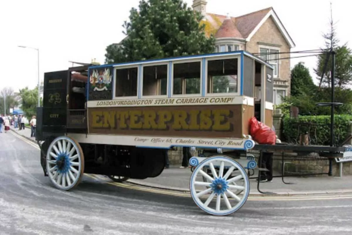 A picture of the steam powered Enterprise
